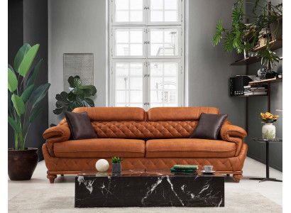 Dreisëtzeger Sofa Couch Wunnzëmmer Polstersofa Modernen Design Luxusmébel