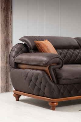 Wunnzëmmer Polstersoffen Modern Drësëtzer Sofa Canapé Luxus Polstermiwwelen