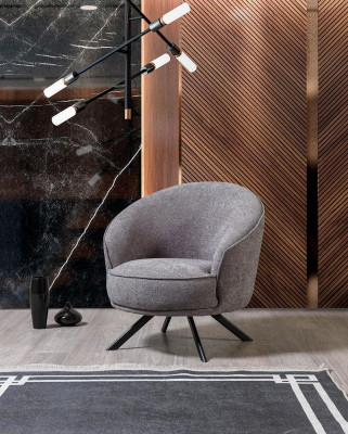 Wunnzëmmer Modern Gro Fotell Design Luxus Miwwelen Polstermöbel Nei