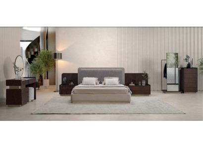 Luxus-Schlofzëmmer-Set 7tlg Stilvoll Garniture Couch Polster Miwwelen