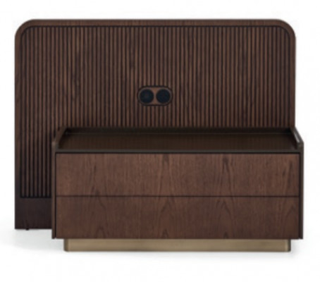Schlofkummer Set Luxus Komplett Bett +2x Nuetsschränker 3tlg Modern Set