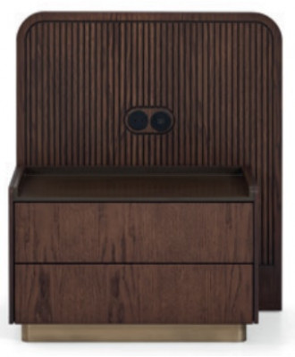 Schlofkummer Set Luxus Komplett Bett +2x Nuetsschränker 3tlg Modern Set
