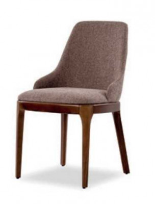 Luxus Stull Iesszëmmer Modern Holz mat Textil Lehnstull Still Massivholz
