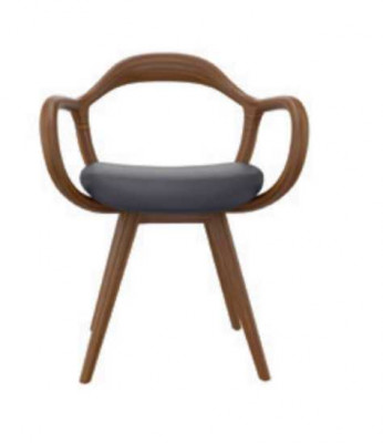 Stillen Wunnzëmmer Iesszëmmer Fauteuil Holzstill mat Aarmleen Iesszëmmer Miwwelen