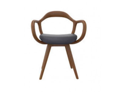 Stillen Wunnzëmmer Iesszëmmer Fauteuil Holzstill mat Aarmleen Iesszëmmer Miwwelen