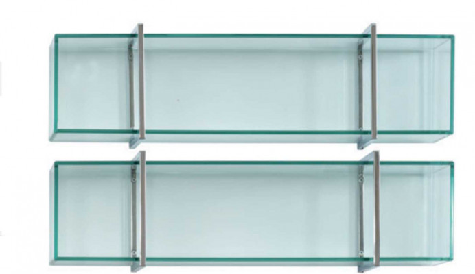 Wunnzëmmer TV-Stänner mat 2x Wandregal Luxus Design Sideboard Wunnwand