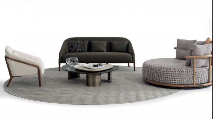 Design Set fir d'Wunnzëmmer 3+3+1 Sofa Garnitur Luxus Modern Miwwelen
