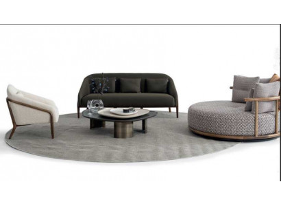 Design Set fir d'Wunnzëmmer 3+3+1 Sofa Garnitur Luxus Modern Miwwelen