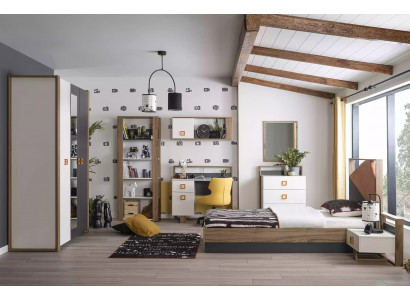 Kannerbett Garnitur Kannermebel Kannerzëmmer Bett Holz Gro Set 9stéckeg