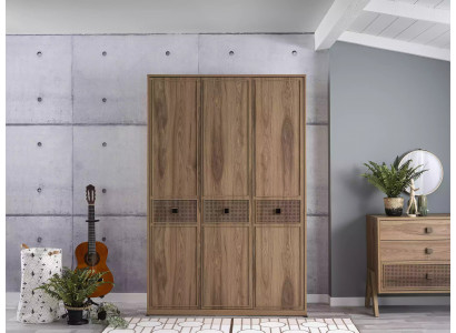 Kleederschaf Schaf Holzschaf Schlofzëmmer Miwwelen Holz Braun Nei