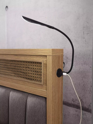 Bett Holzbett mat Bettkëscht Garnitur Jugendbett Holz Braun Set 3tlg