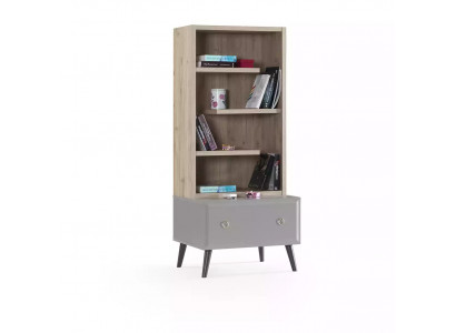 Bibliothéik Steeregal Kannerregal Regal Bicher-a Schaf Holz Gro