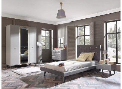 Kanner Still Bett Komplett Jugendbett Kannerzëmmer Holz Gro Set 4 Deeler