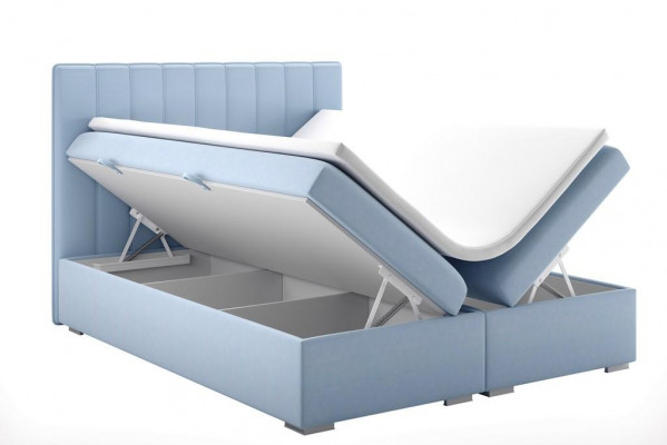 Duebelbett Schlofzëmmer Designer Bett Modern Boxspringbett Luxus Miwwelen