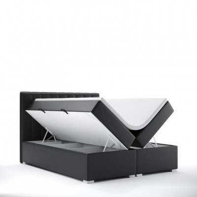Duebelbett Schlofzëmmer Designer Bett Modern Boxspringbett Luxus Miwwelen