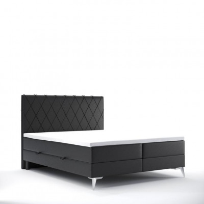 Schlofkummer Bett Luxus Miwwelen Polster Stoff Modern Design Boxspringbett
