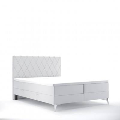 Schlofkummer Bett Luxus Miwwelen Polster Stoff Modern Design Boxspringbett
