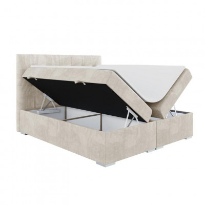 Bett Luxus Schlofzëmmer Duebelbett Textil Polster Design Miwwelen Boxspringbett