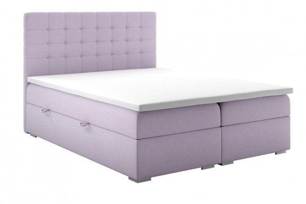 Bett Miwwelen Modern Design Doppelbett Luxus Schlofzëmmer Textil Boxspringbett