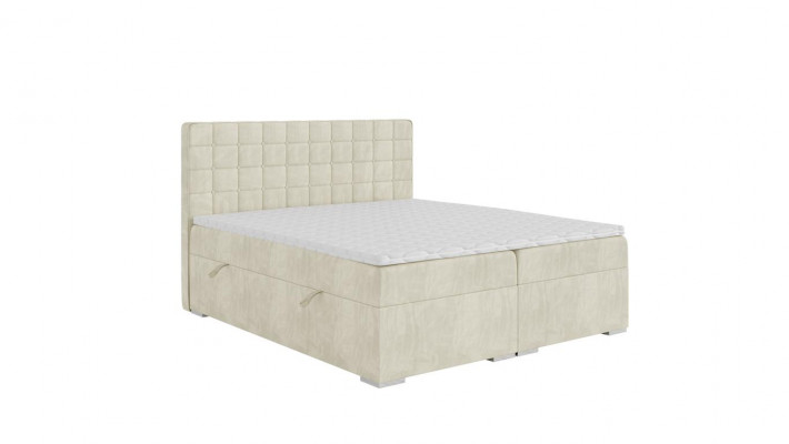 Duebelbett Modern Design Bett Luxus Schlofzëmmer Polsterbett Miwwelen Boxspringbett