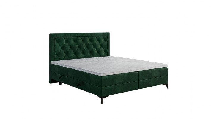 Luxus Polsterbett Boxspringbett Duebelbett Polster Stoff Design Bett Miwwelen