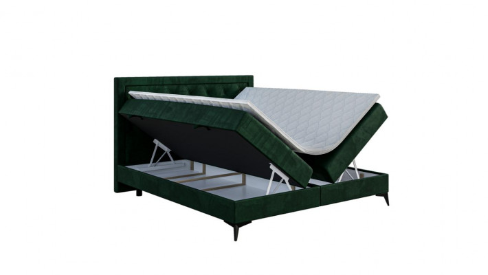 Luxus Polsterbett Boxspringbett Duebelbett Polster Stoff Design Bett Miwwelen
