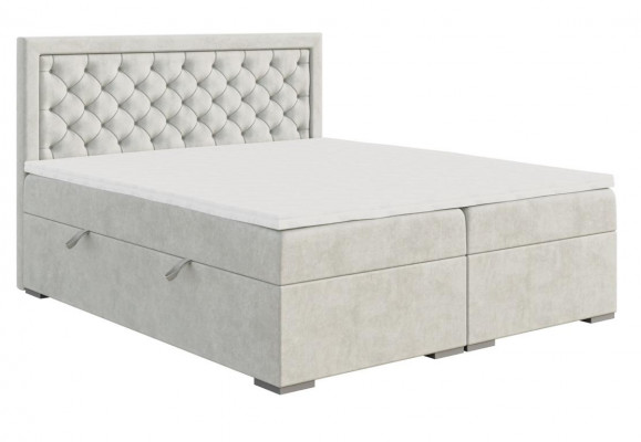 Schlofkummer Bett Luxus Miwwelen Stil Modern Boxspringbett Design Duebelbett