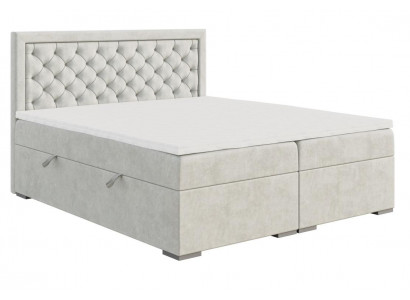 Schlofkummer Bett Luxus Miwwelen Stil Modern Boxspringbett Design Duebelbett