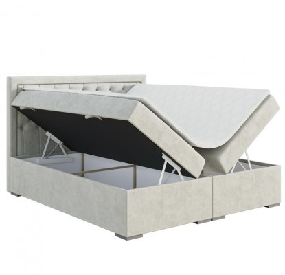 Schlofkummer Bett Luxus Miwwelen Stil Modern Boxspringbett Design Duebelbett