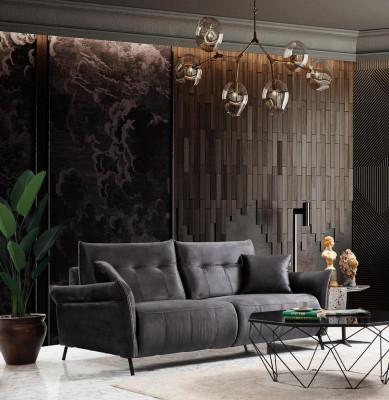 Modern Canapé-Set 3 Stéck Luxus Fauteuil Wunnzëmmer Garnitur Dräisëtzer Sofas