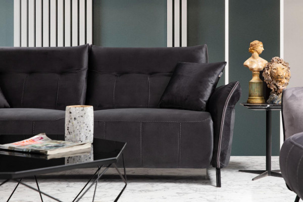 Modern Canapé-Set 3 Stéck Luxus Fauteuil Wunnzëmmer Garnitur Dräisëtzer Sofas