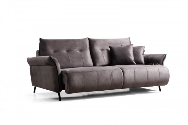 Sofa Canapé Wunnzëmmer Dräisëtzer Polstersofa Luxus Design Miwwelen Modern Textil