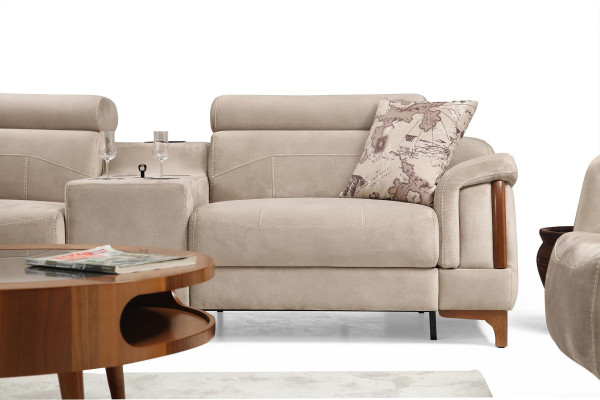 Wunnzëmmer Set 3 Stéck Luxus Sofagarnitur Dreesëtzer Sofa Canapé Modern Miwwelen