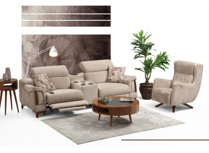 Sofa Set Modern Sofagarnitur Nei Miwwelen Wunnzëmmer Designer Polster Textil