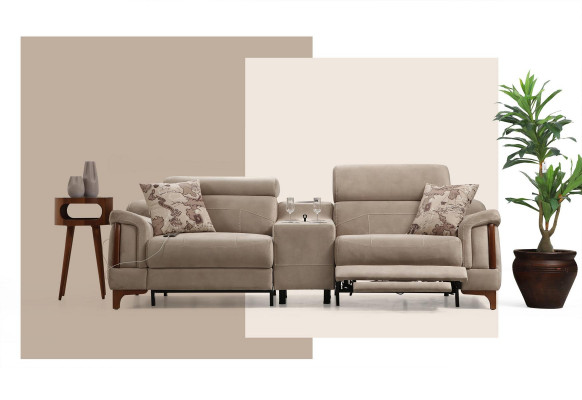 Sofa Set Modern Sofagarnitur Nei Miwwelen Wunnzëmmer Designer Polster Textil