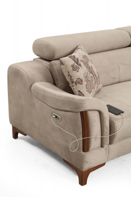 Modern Sofa Canapé Designer Nei Miwwel Luxus Wunnzëmmer Polster Textil