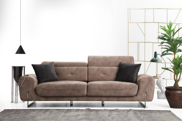 Canapé-Set Dréisëtzer Sofas Wunnzëmmer Fotell Modernen Design Textil