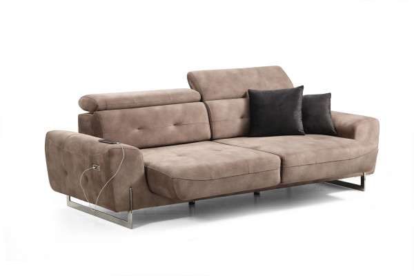 Canapé-Set Dréisëtzer Sofas Wunnzëmmer Fotell Modernen Design Textil