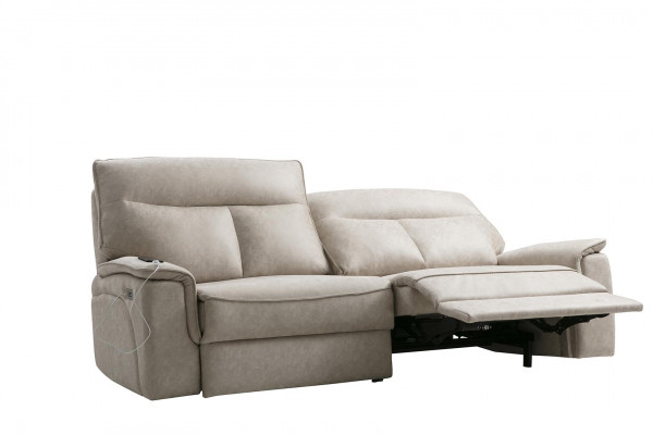 Komplett Set 2 Stéck Drësëtzer Sofas Couch Garnitur Design Modern Wunnzëmmer