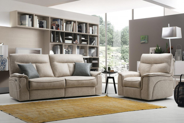 Wunnzëmmer Set Dräisëtzer Sofa Couch Modern Sëtzmiwwel Design Polstermebel