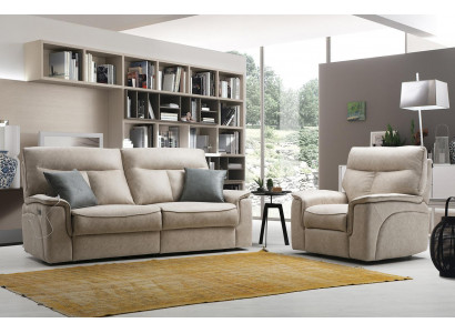 Wunnzëmmer Set Dräisëtzer Sofa Couch Modern Sëtzmiwwel Design Polstermebel