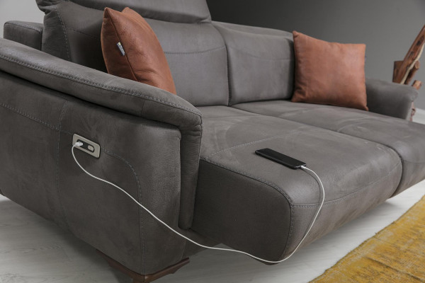 Luxus Dräisëtzersofa Modern Sëtzmuubel Wunnzëmmer Couch Polstermuubel