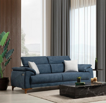 Modern Drësëtzer 2x Sofasen Canapé Sofa Garnitur Komplett Textil Miwwelen Design