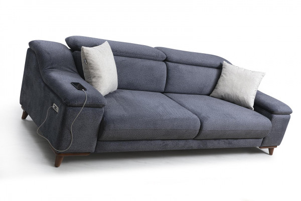 Design Dräisëtzer Sofa Couch Polster Modern Wunnzëmmer Textil Sofen Nei Miwwelen