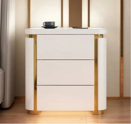 Design Nuetsdësch. Konsol Metallschimmer Dëscher Konsolen Schlofzëmmer