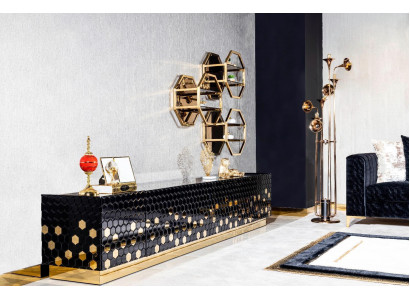 TV Schaf, RTV Fernsehstänn, Sideboard Schaf, Lowboard 260cm Metall