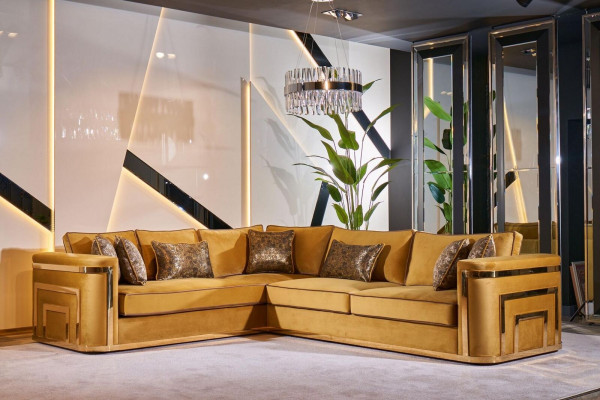 Eckcouch Stoff Miwwelen Wohnlandschaft Ecksofa L Form Sofa Eckgarnitur
