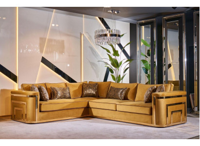 Eckcouch Stoff Miwwelen Wohnlandschaft Ecksofa L Form Sofa Eckgarnitur
