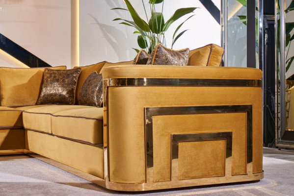 Eckcouch Stoff Miwwelen Wohnlandschaft Ecksofa L Form Sofa Eckgarnitur