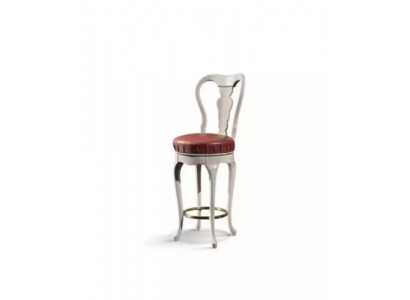 Klassesche wäisse Stull Designer Barhocker Holzstull Luxus Miwwelen Hocker